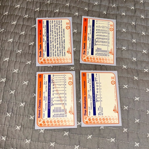 90’s Vintage All Star Soccer Trading Cards Set - Mint - Picture 3 of 7